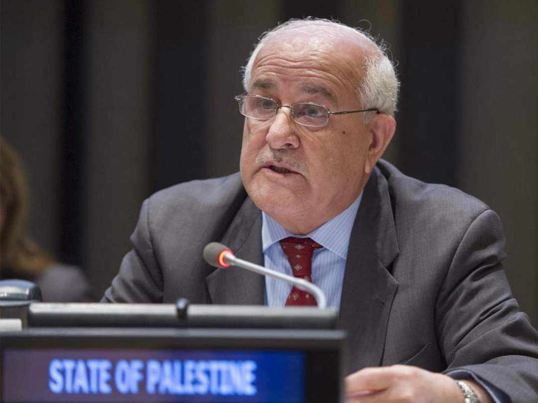 رياض منصور المندوب الدائم لدولة فلسطين لدى الأمم المتحدة