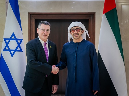 وزيرا خارجية الإمارات وإسرائيل