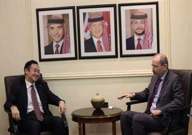 وزير الخارجية الأردني ونظيره الياباني
