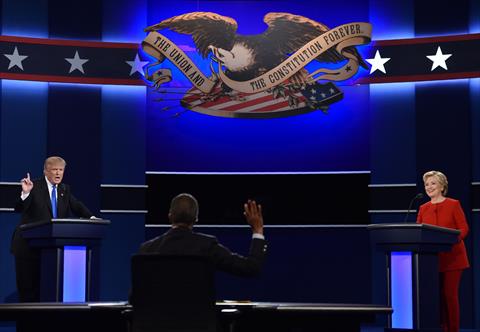 المناظرة بين المرشحين للانتخابات الرئاسية الأمريكية - الفرنسية