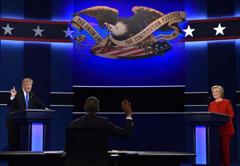 المناظرة بين المرشحين للانتخابات الرئاسية الأمريكية - الفرنسية
