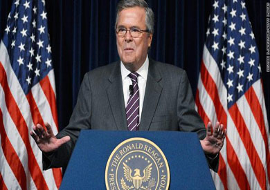 أعلن جون اليس «جيب» بوش نيته الترشح إلى الانتخابات الرئاسية الأمريكية