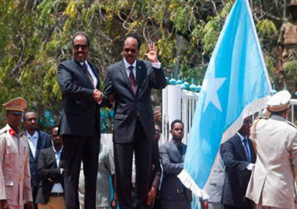 حفل تنصيب الرئيس الصومالي الجديد