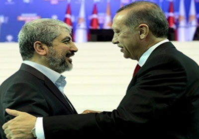 أردوغان و خالد مشعل-ارشيفية