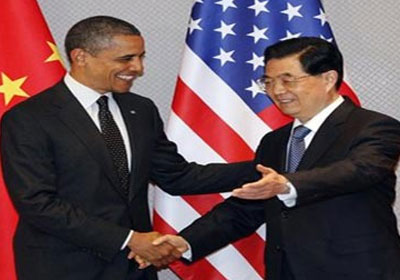 الرئيسان الصيني شي جين بينغ والأمريكي باراك أوباما