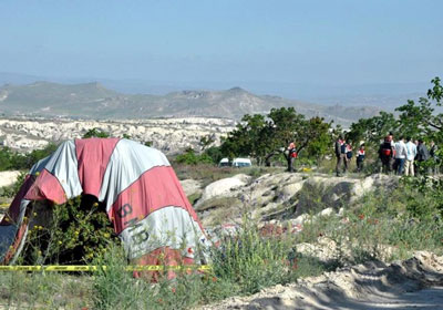سقوط منطاد بتركيا