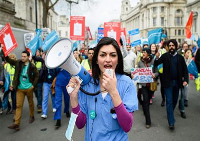 إضراب الأطباء في لندن