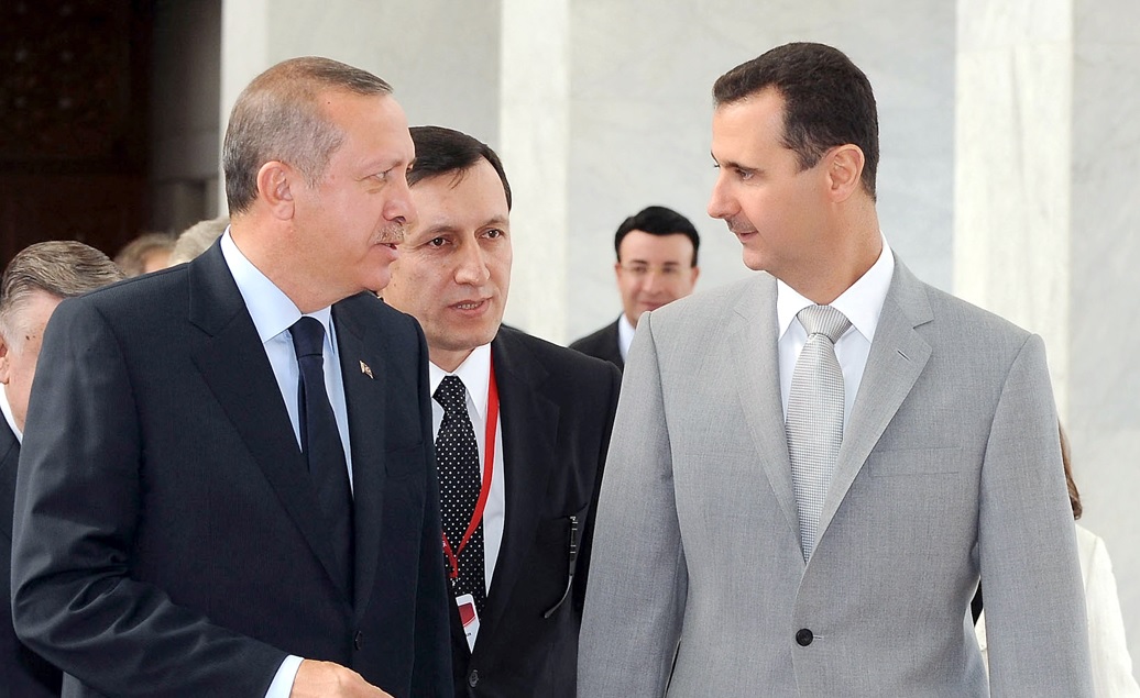 لقاء سابق بين الرئيسين التركي والسوري
