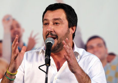 زير الداخلية ونائب رئيس الوزراء الإيطالي ماتيو سالفيني،