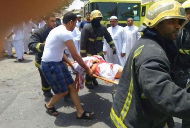 صورة متداولة للحادث على المواقع الإخبارية السعودية