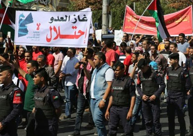 مظاهرات عمان احتجاجا على الغاز