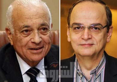 هادي البحرة رئيس اتئلاف المعارضة السورية ونبيل العربي