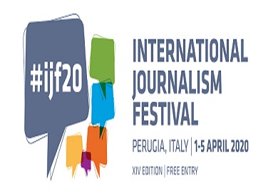 شعار مهرجان الصحافة الدولي في إيطاليا