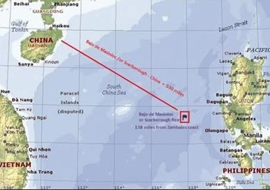 الجزيرة تبعد عن الصين 53 ميلا