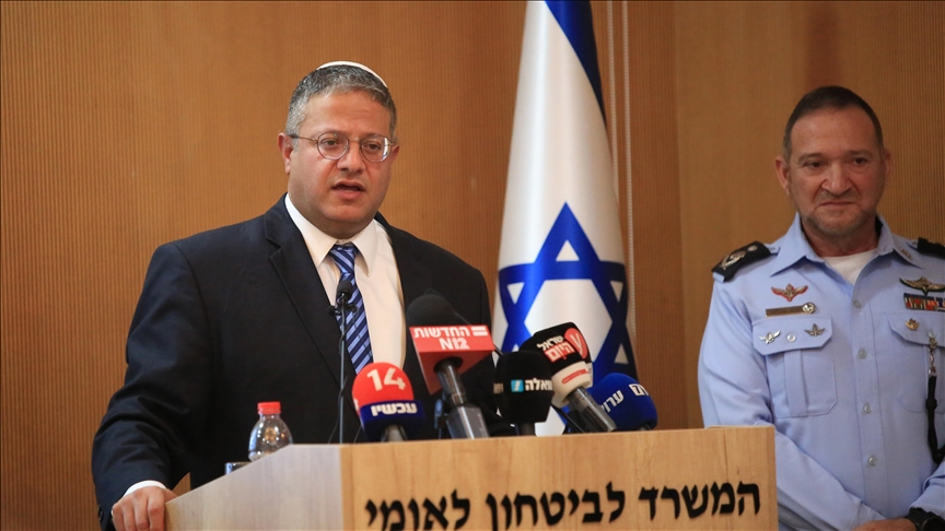 وزير الأمن الإسرائيلي اليميني المتطرف إيتمار بن غفير