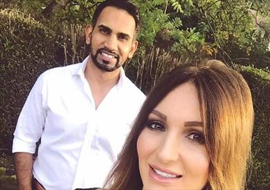 عاصف علي وزوجته