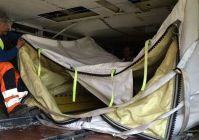 صنعت الحاوية الجديدة من مجموعة من المواد، من بينها ألياف كيفلر