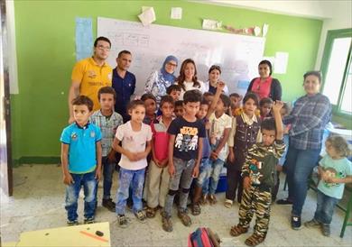 تطعيم طلاب المدارس بوديان شرم الشيخ